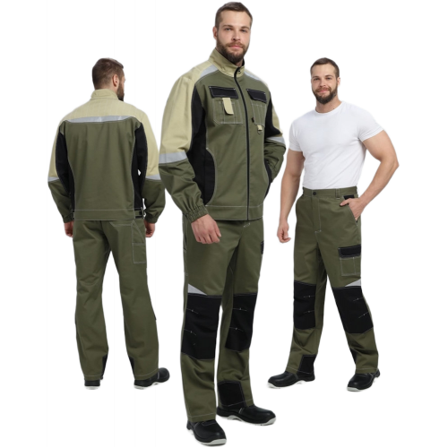 Костюм Вектрон-1 (тк.Смесовая МВО,240) брюки, хаки/черный/бежевый Костюм Вектрон-1 (тк.Смесовая МВО,240) брюки, хаки/черный/бежевый