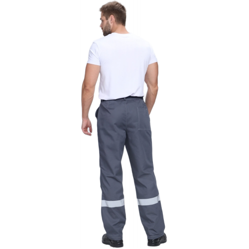 Костюм Флофт-1 Премиум СОП У. (тк.Смесовая,240) брюки, т.серый/серый/красный