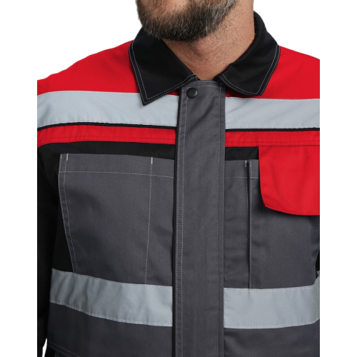 Костюм Виват-1 Премиум IMP (тк.Смесовая,240) брюки, т.серый/черный/красный Костюм Виват-1 Премиум IMP (тк.Смесовая,240) брюки, т.серый/черный/красный