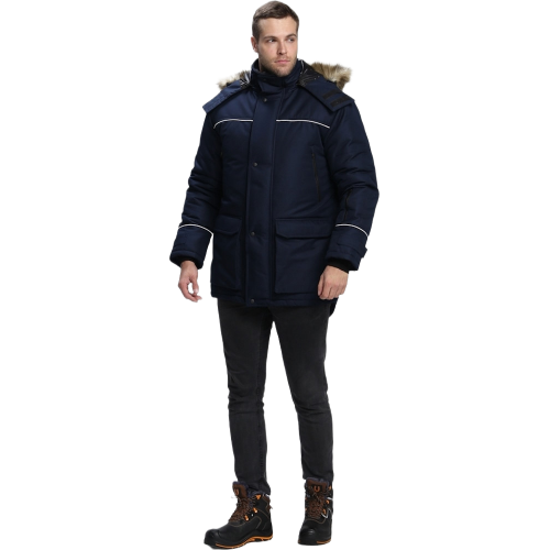 Куртка зимняя Аляска-Люкс (тк.Cat’s eye), т.синий