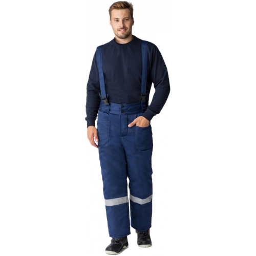 Костюм зимний Труженик-Ультра (тк.Смесовая,210) брюки, т.синий/васильковый Костюм зимний Труженик-Ультра (тк.Смесовая,210) брюки, т.синий/васильковый