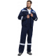 Костюм Нейч-2 СОП с капюшоном (тк.Смесовая,210) п/к, т.синий/васильковый