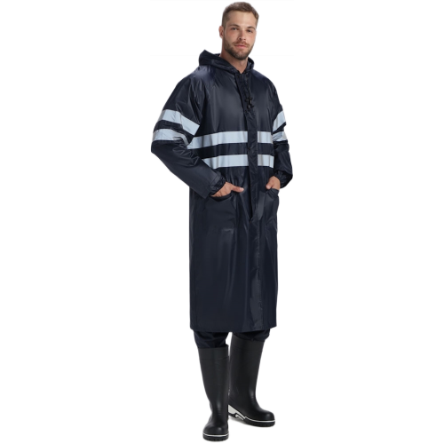 Плащ влагозащитный ProfLineSpecialist СОП (ПВХ,210), т.синий Плащ влагозащитный ProfLineSpecialist СОП (ПВХ,210), т.синий