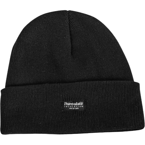 Шапка трикотажная двойная утепленная Север, черный