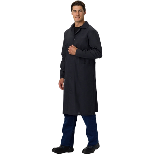 Халат мужской рабочий (тк.Бязь,145), черный Халат мужской рабочий (тк.Бязь,145), черный