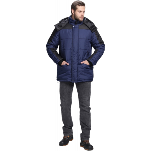Куртка зимняя Европа CH (тк.Дюспо), т.синий/черный