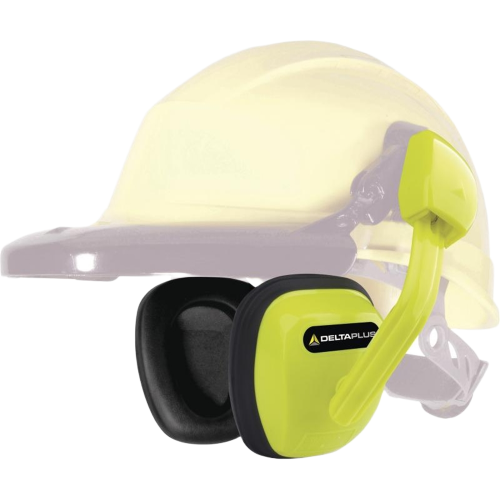 Наушники DeltaPlus SUZUKA 2 (24дБ) с креплением на каску, флуоресцентно-желтые Наушники DeltaPlus SUZUKA 2 (24дБ) с креплением на каску, флуоресцентно-желтые