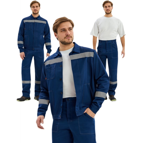 Костюм Лигор-1 СОП К. (тк.Смесовая,210) брюки, т.синий