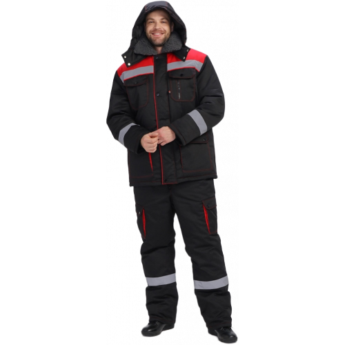 Костюм зимний Нейч-Премиум СОП К. (тк.Смесовая,240) п/к, черный/красный Костюм зимний Нейч-Премиум СОП К. (тк.Смесовая,240) п/к, черный/красный