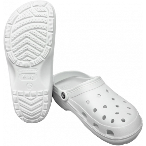 Сабо с ремешком и перфорацией мужские ЭВА Step, белый Сабо с ремешком и перфорацией мужские ЭВА Step, белый