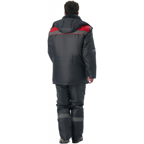 Костюм зимний Труженик-Ультра-2 (тк.Оксфорд) п/к, т.серый/красный Костюм зимний Труженик-Ультра-2 (тк.Оксфорд) п/к, т.серый/красный