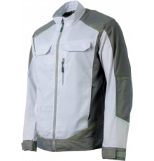 Куртка летняя мужская Brodeks KS202, цвет белый, серый