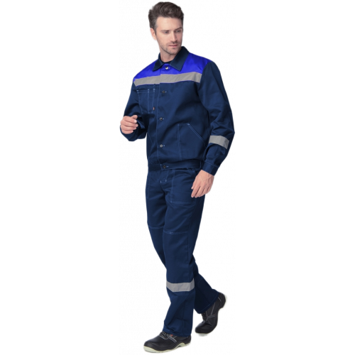 Костюм Лигор-1 СОП (тк.Смесовая,210) брюки, т.синий/васильковый Костюм Лигор-1 СОП (тк.Смесовая,210) брюки, т.синий/васильковый