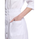Халат женский Симпл-004 (тк.Смесовая,120) MedLine, белый