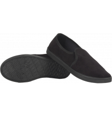 Тапочки вельветовые ПВХ, черные Тапочки вельветовые ПВХ, черные