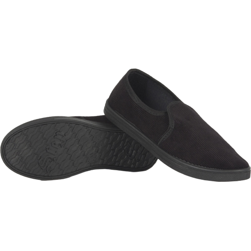 Тапочки вельветовые ПВХ, черные Тапочки вельветовые ПВХ, черные