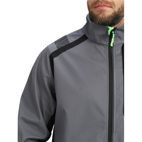 Куртка ProfLineLeader (тк.Софтшел), серый/черный Куртка ProfLineLeader (тк.Софтшел), серый/черный