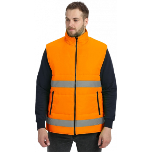 Жилет утепленный сигнальный Ярксион СОП (тк.OxLine,90), оранжевый