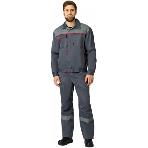 Костюм Флофт-1 СОП (тк.Смесовая,210) брюки, т.серый/серый Костюм Флофт-1 СОП (тк.Смесовая,210) брюки, т.серый/серый