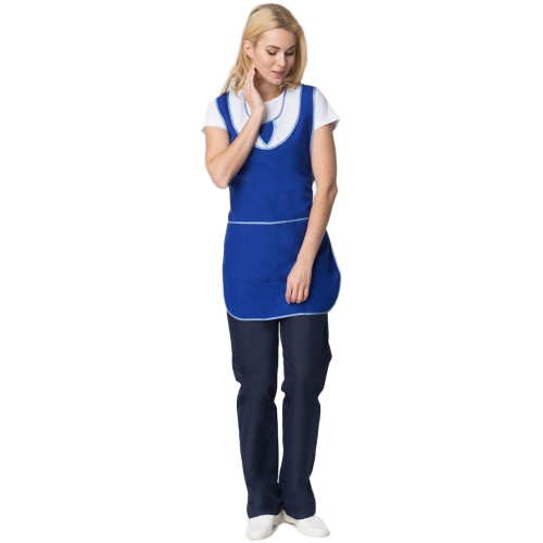 Фартук-сарафан Иней (тк.Габардин), синий Фартук-сарафан Иней (тк.Габардин), синий