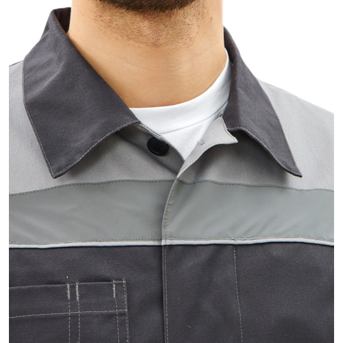 Костюм Липецк-2 СОП CH (тк.Смесовая,280) п/к, т.серый/св.серый