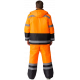 Костюм зимний для дорожника (тк.Оксфорд) брюки, оранжевый/черный