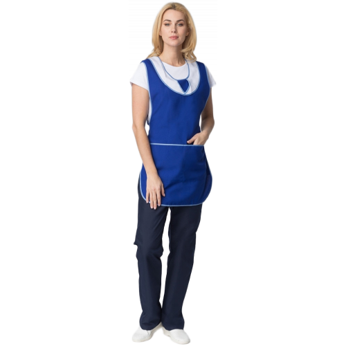 Фартук-сарафан Иней (тк.Габардин), синий Фартук-сарафан Иней (тк.Габардин), синий