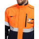 Куртка-трансформер сигнальная ProfLineSpecialist (тк.Смесовая МВО,240), оранжевый/т.синий