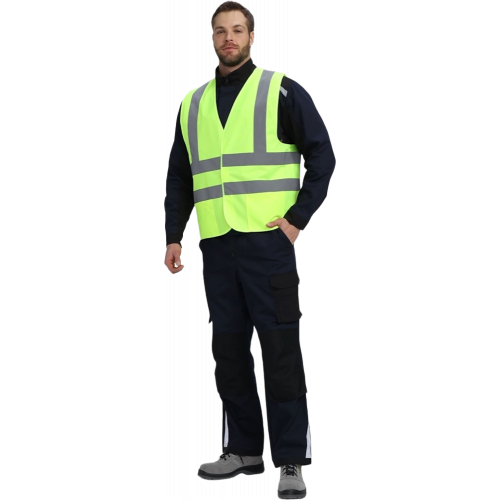 Жилет сигнальный ProfLineSpecialist с карманами СОП-4 (тк.Полиэфир,130), желтый Жилет сигнальный ProfLineSpecialist с карманами СОП-4 (тк.Полиэфир,130), желтый
