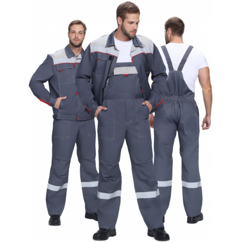 Костюм Флофт-2 Премиум СОП У. (тк.Смесовая,240) п/к, т.серый/серый/красный Костюм Флофт-2 Премиум СОП У. (тк.Смесовая,240) п/к, т.серый/серый/красный