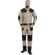 Костюм Вестгард-1 (тк.Канвас,260) брюки, бежевый/черный