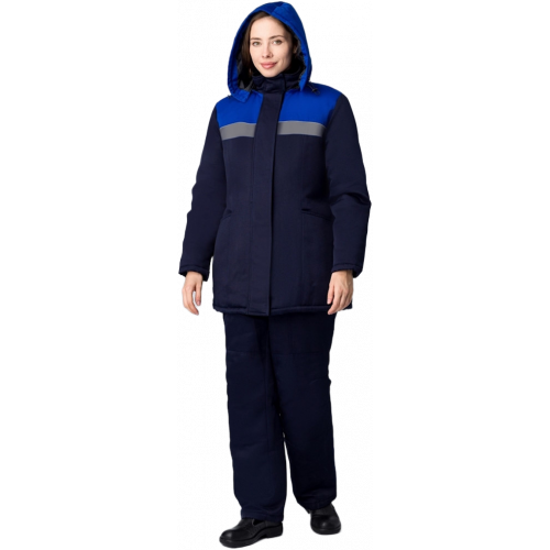 Куртка зимняя женская Кнейд СОП (тк.Смесовая,210), т.синий/васильковый Куртка зимняя женская Кнейд СОП (тк.Смесовая,210), т.синий/васильковый