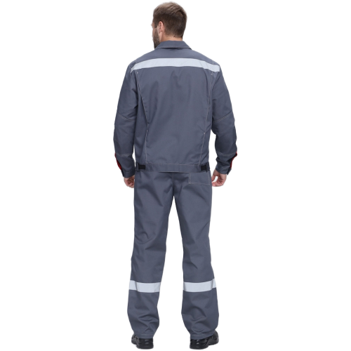 Костюм Флофт-1 Премиум СОП (тк.Смесовая,240) брюки, т.серый/серый/красный Костюм Флофт-1 Премиум СОП (тк.Смесовая,240) брюки, т.серый/серый/красный