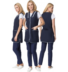 Фартук-сарафан Вишня (тк.Габардин), т.синий Фартук-сарафан Вишня (тк.Габардин), т.синий