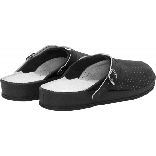 Сабо женские нат.кожа ПВХ, черный Сабо женские нат.кожа ПВХ, черный