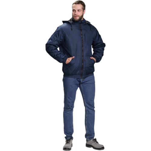 Куртка демисезонная Бомбер-Люкс (тк.Дюспо), т.синий Куртка демисезонная Бомбер-Люкс (тк.Дюспо), т.синий