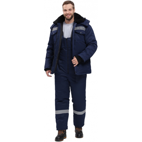 Костюм зимний Мастер-Ультра (тк.Смесовая,210) п/к, т.синий Костюм зимний Мастер-Ультра (тк.Смесовая,210) п/к, т.синий