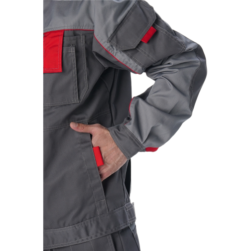 Костюм Союз-Профессионал-1 IMP (тк.Смесовая,240) брюки, т.серый/св.серый/красный Костюм Союз-Профессионал-1 IMP (тк.Смесовая,240) брюки, т.серый/св.серый/красный