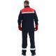 Костюм сварщика Велд-СОП 1 кл.защиты (тк.Хлопок-ОП,350) брюки, т.синий/красный