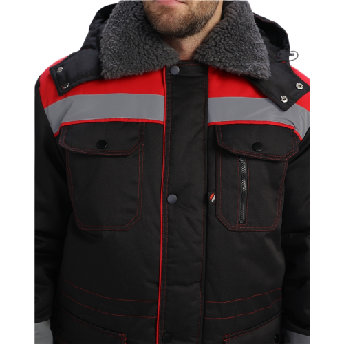 Костюм зимний Нейч-Премиум СОП К. (тк.Смесовая,240) п/к, черный/красный Костюм зимний Нейч-Премиум СОП К. (тк.Смесовая,240) п/к, черный/красный