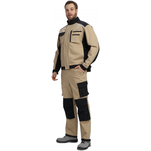 Куртка Милан CH (тк.Смесовая,260), бежевый/черный Куртка Милан CH (тк.Смесовая,260), бежевый/черный