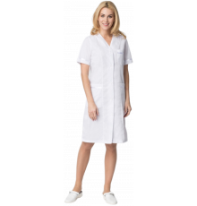 Халат женский Светлана (тк.ТиСи), белый Халат женский Светлана (тк.ТиСи), белый