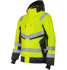 Куртка сигнальная зимняя Brodeks KW216, цвет жёлтый, чёрный