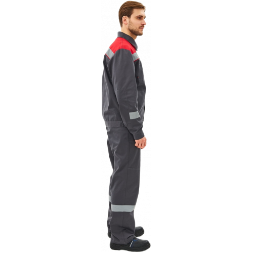 Костюм Липецк-1 СОП CH (тк.Смесовая,280) брюки, т.серый/красный Костюм Липецк-1 СОП CH (тк.Смесовая,280) брюки, т.серый/красный