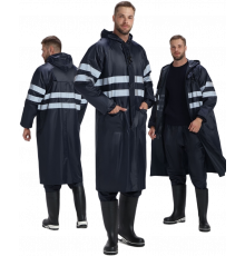 Плащ влагозащитный ProfLineSpecialist СОП (ПВХ,210), т.синий Плащ влагозащитный ProfLineSpecialist СОП (ПВХ,210), т.синий