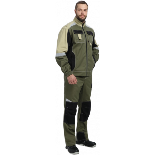 Костюм Вектрон-1 (тк.Смесовая МВО,240) брюки, хаки/черный/бежевый Костюм Вектрон-1 (тк.Смесовая МВО,240) брюки, хаки/черный/бежевый