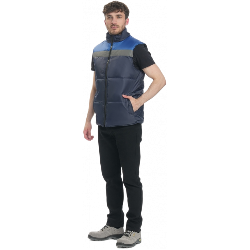 Жилет утепленный Экспертный СОП (тк.Оксфорд), т.синий/васильковый Жилет утепленный Экспертный СОП (тк.Оксфорд), т.синий/васильковый