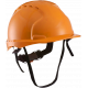 Каска защитная с вентиляцией (с храповиком), оранжевая