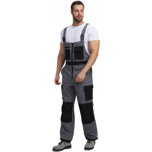 Полукомбинезон Милан NEW CH МВО (тк.Смесовая,270), т.серый/черный Полукомбинезон Милан NEW CH МВО (тк.Смесовая,270), т.серый/черный