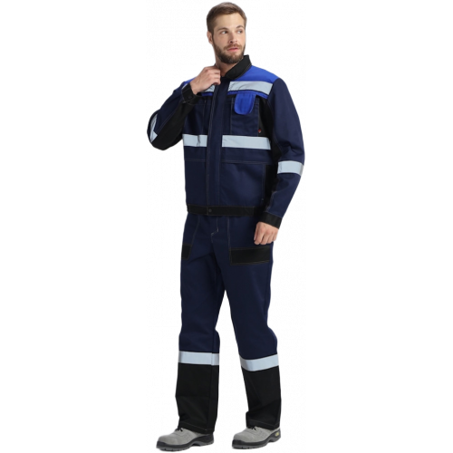 Костюм Виват-1 Премиум IMP (тк.Смесовая,240) брюки, т.синий/черный/васильковый Костюм Виват-1 Премиум IMP (тк.Смесовая,240) брюки, т.синий/черный/васильковый